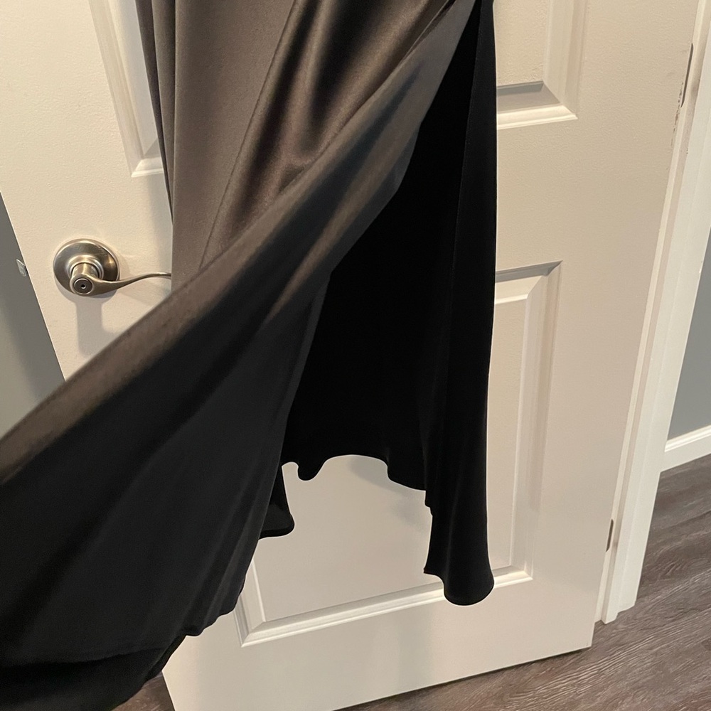 Ann Taylor Black Satin Maxi Skirt - Picture 3 of 15
